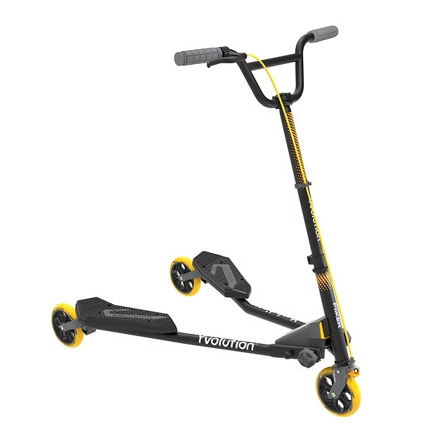 2026 Y-Volution Y FLIKER C5 CARVER Self Propelling Drifting Folding Kids Scooter