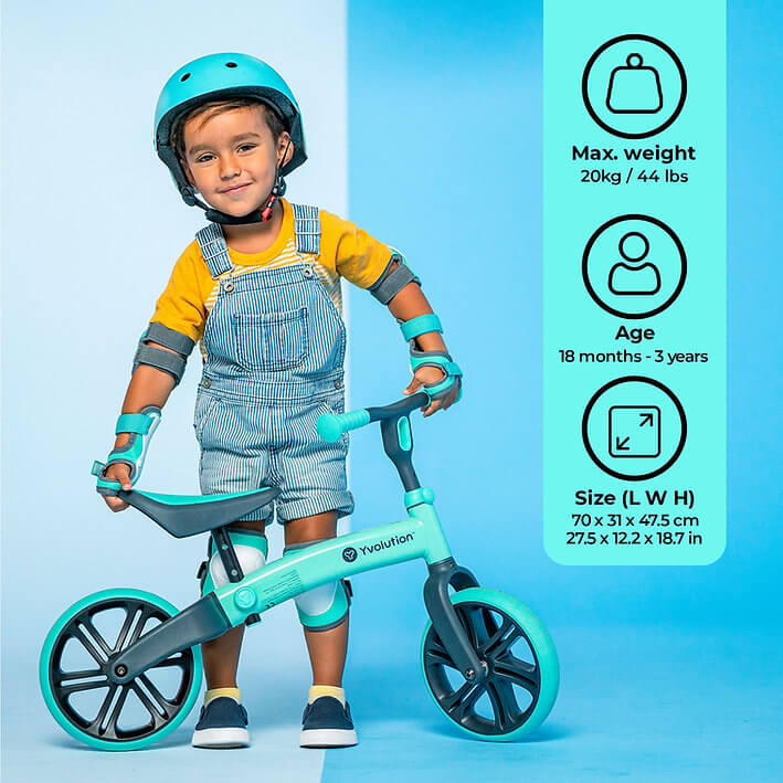 Y-Volution Y Velo JUNIOR Kids' Balance Bike Bicycle —