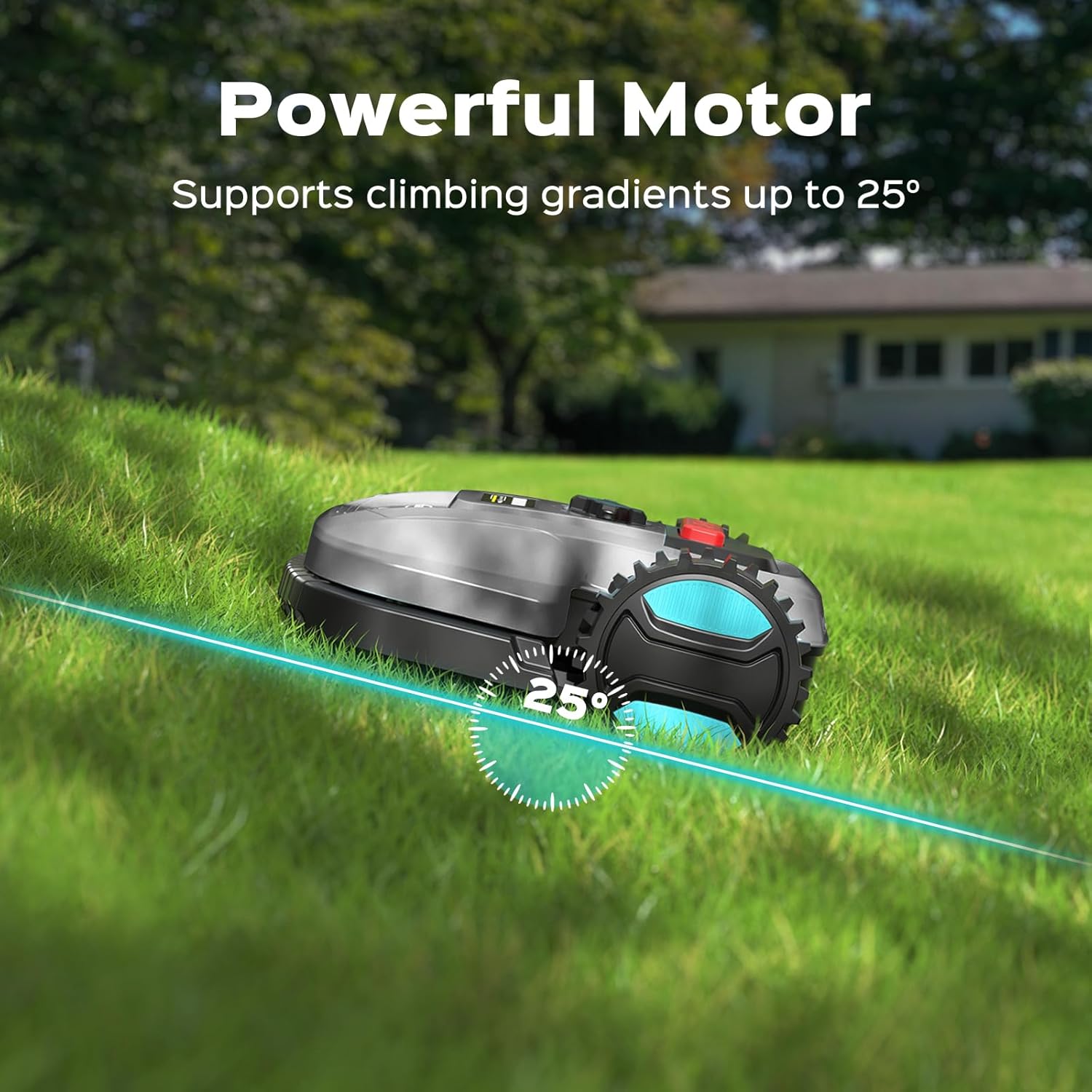 YARDCARE E400-DG Robot Electric Lawn Mower with App Control