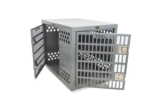 Zinger Winger Deluxe 4500 Front/Side Entry Dog Crate, DX4500-2-FS