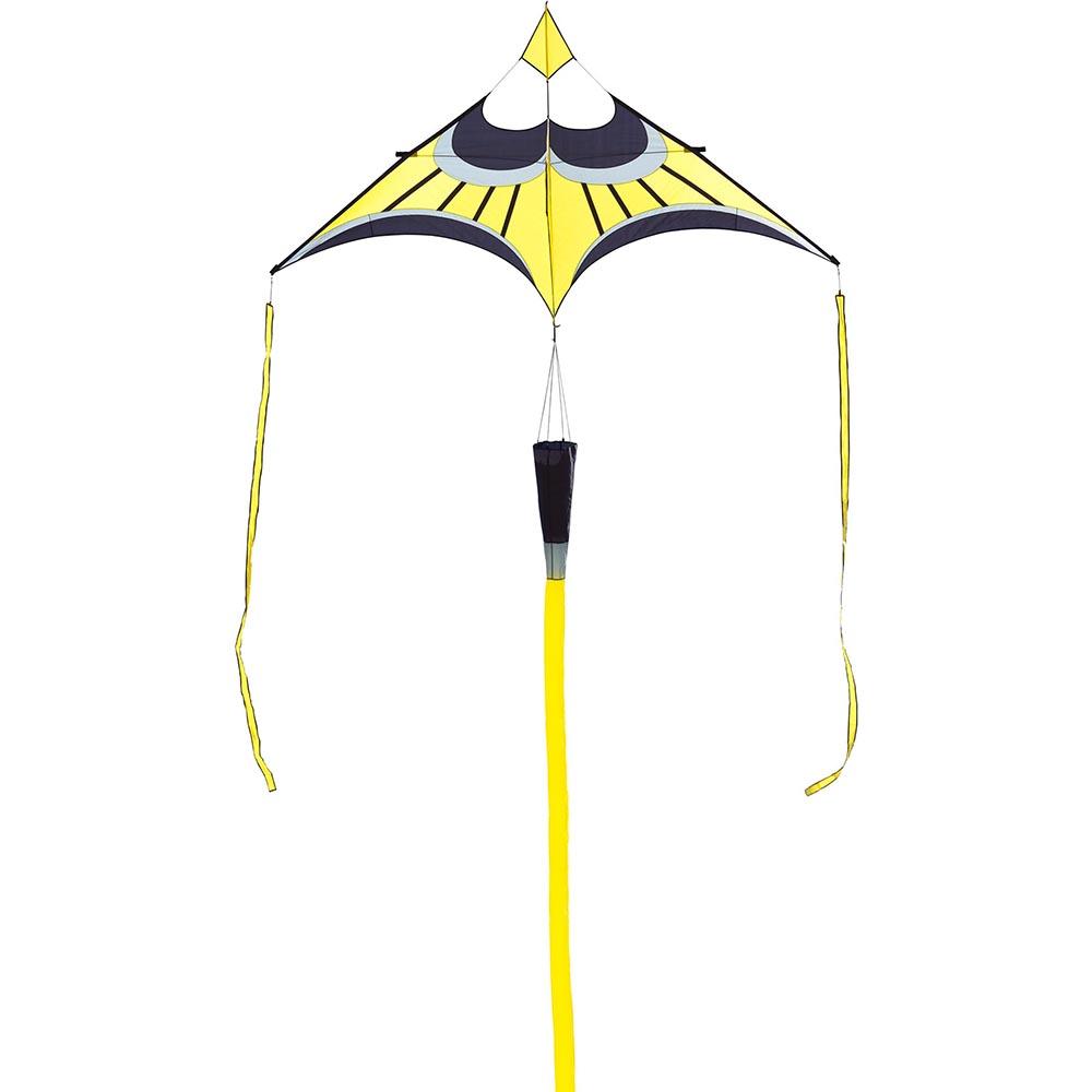 HQ Kites Hoffmann's Canard Delta "S" Yellow Kite, Beginner, Carbon Frame
