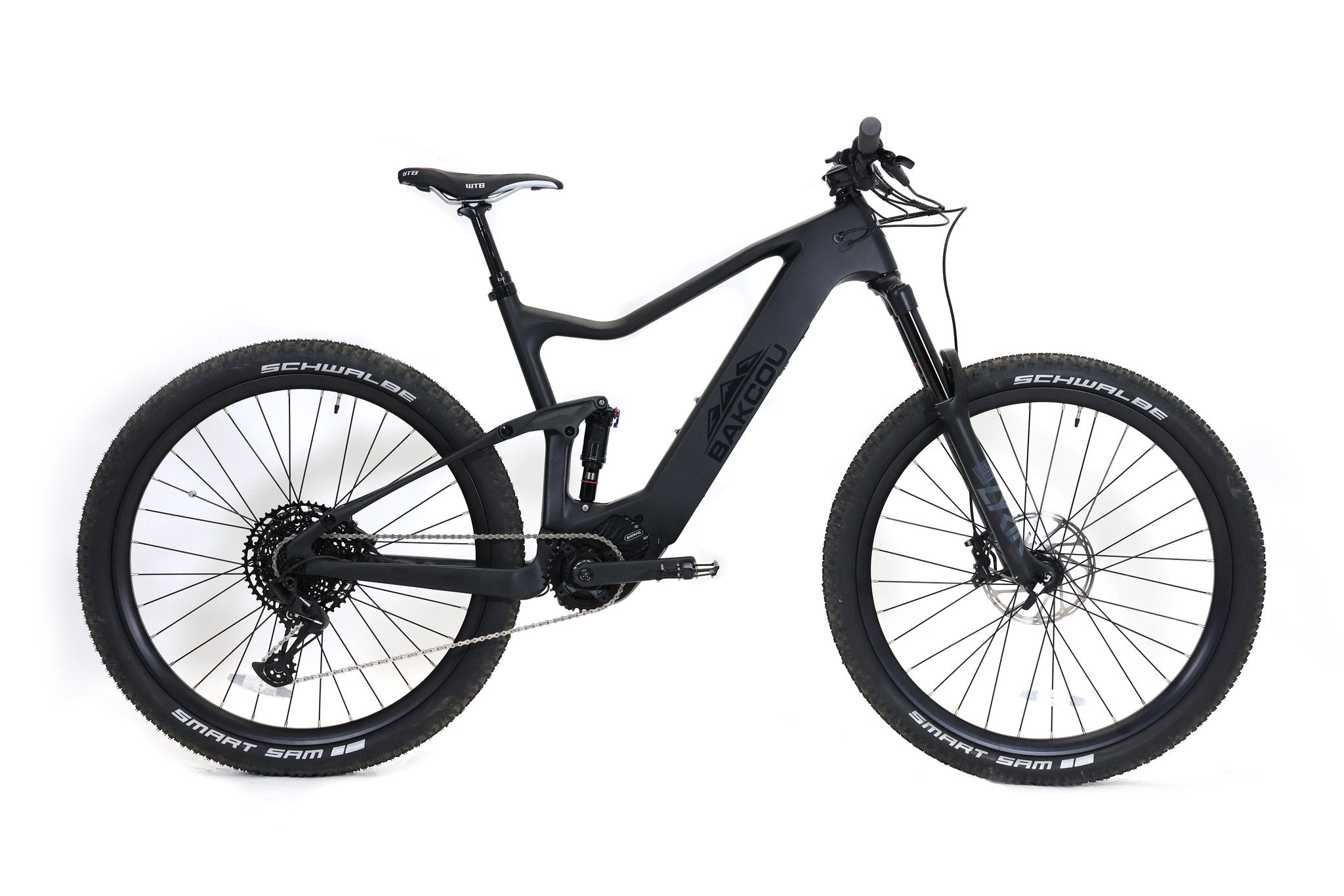 Bakcou CARBON ALPHA Mid Drive Dual Suspension Electric Bike —