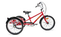 2022 Belize Bike Tri-Rider Industrial 3.0 24" Speed Tricycle, Red Frame Black Fenders, 96443 - Upzy.com
