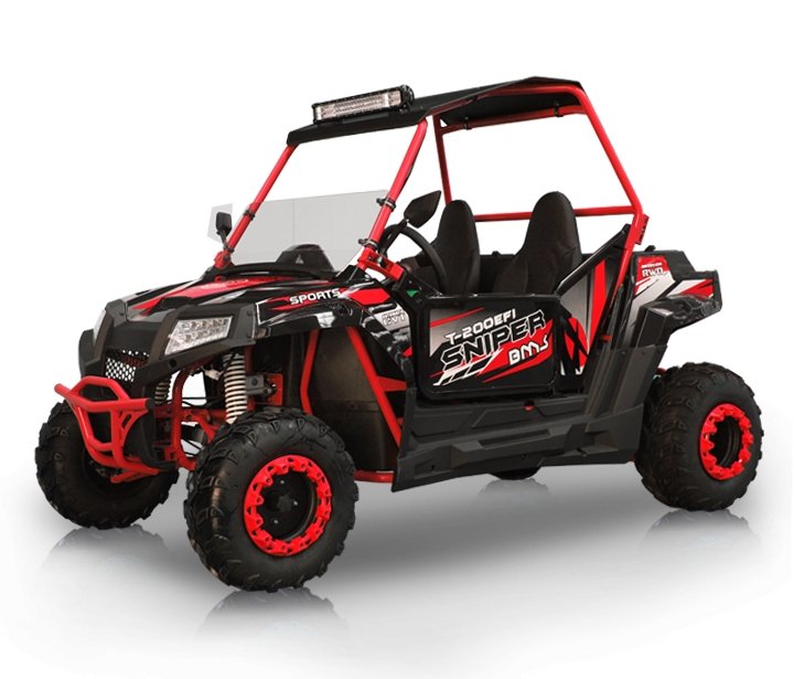 2022 BMS Motor Avenger 200 EFI Sport Side By Side Utility Terrain Vehicle UTV - Upzy.com