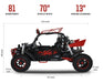 2022 BMS Motor Sniper T-1000 2S 2 Seater Side by Side Dune Buggy Go-Kart - Upzy.com