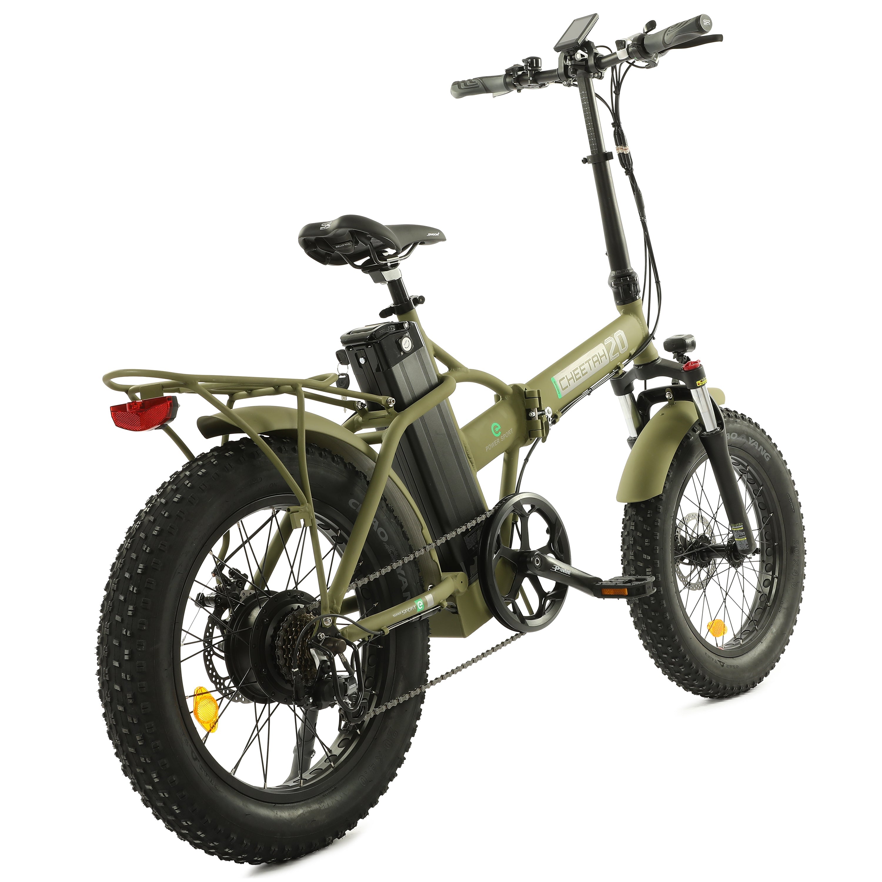 2022 Ecotric FAT20850C Fat Tire 500W 48V 7 Speed Folding Fat Tire Electric Bike - Upzy.com
