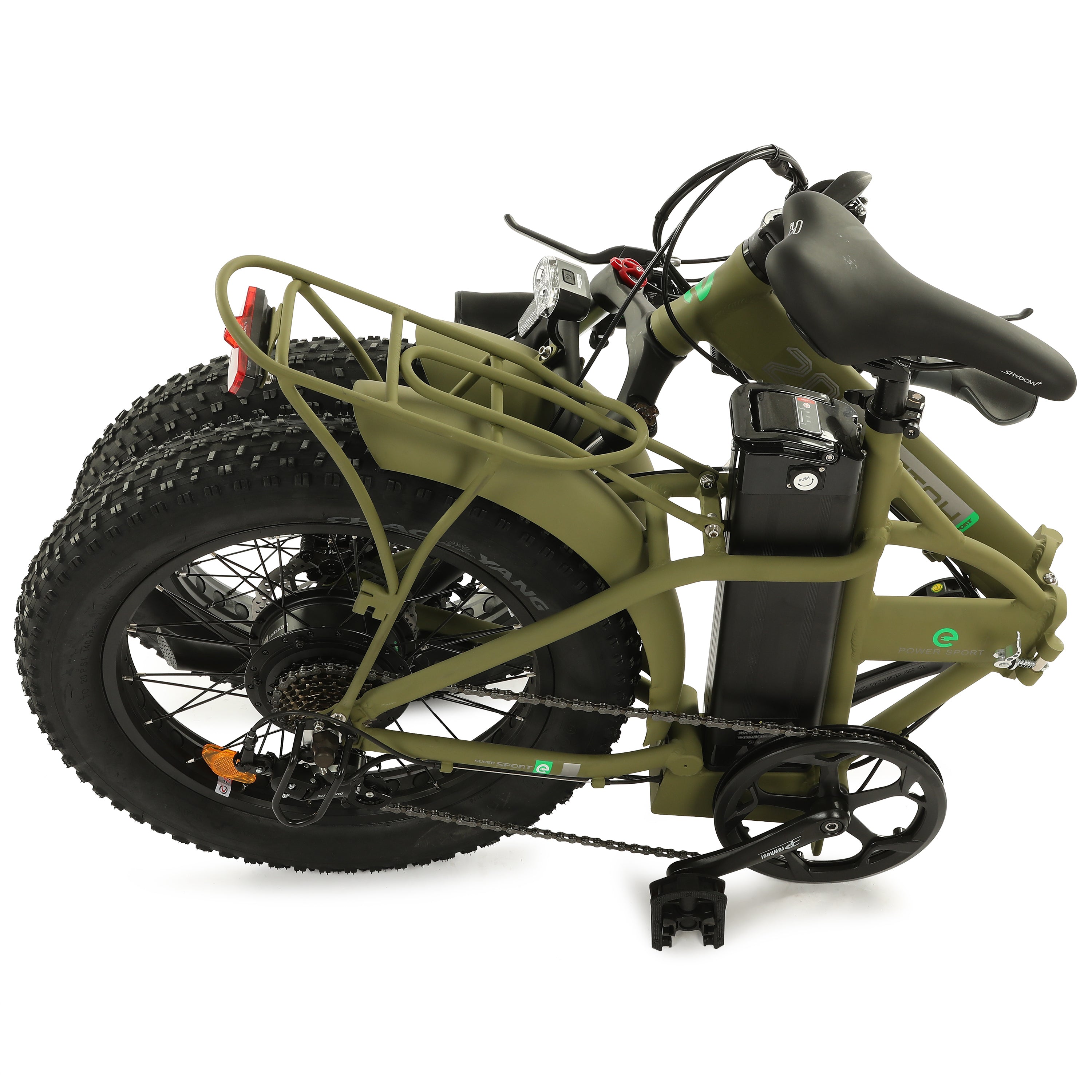 2022 Ecotric FAT20850C Fat Tire 500W 48V 7 Speed Folding Fat Tire Electric Bike - Upzy.com