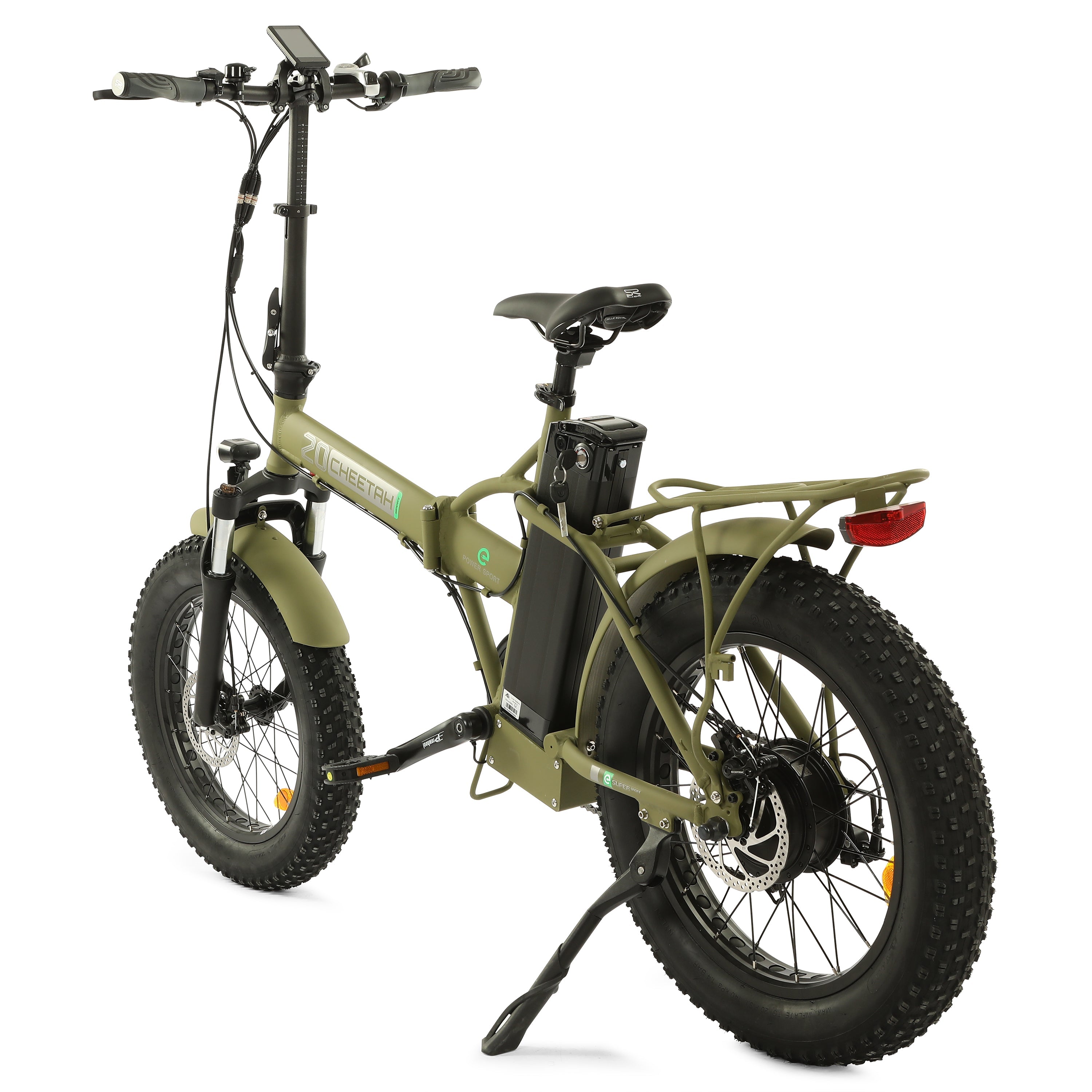 2022 Ecotric FAT20850C Fat Tire 500W 48V 7 Speed Folding Fat Tire Electric Bike - Upzy.com