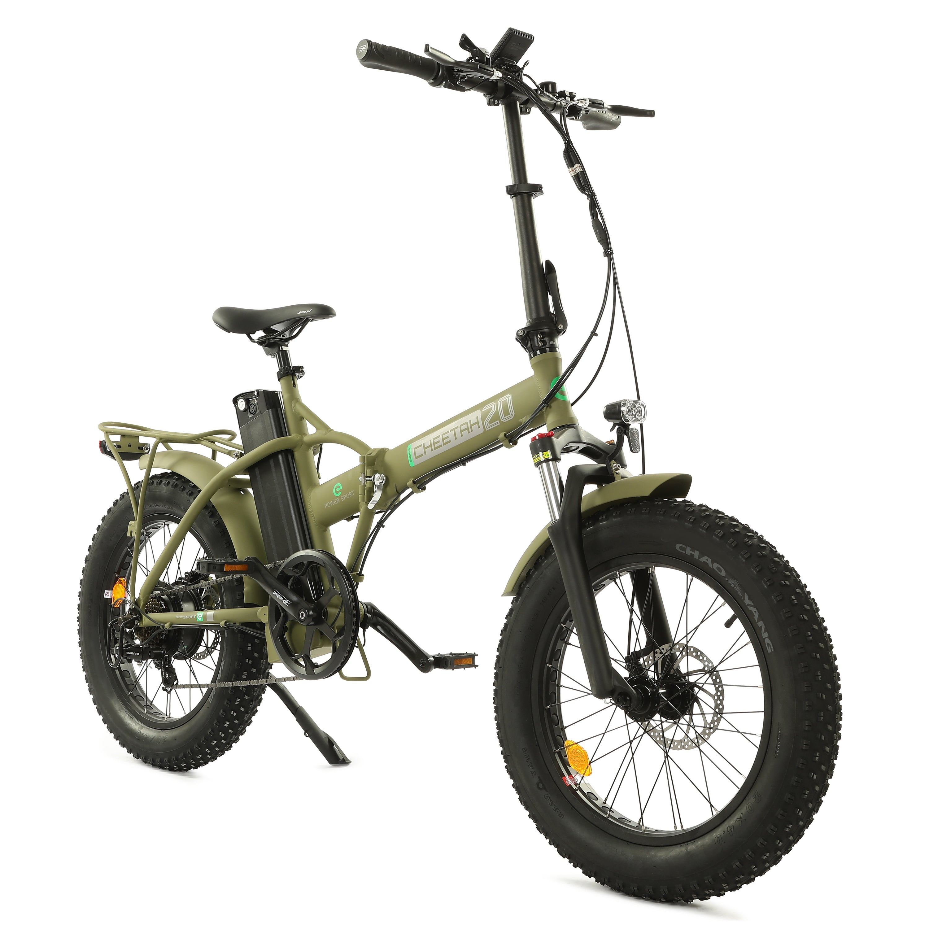 2022 Ecotric FAT20850C Fat Tire 500W 48V 7 Speed Folding Fat Tire Electric Bike - Upzy.com