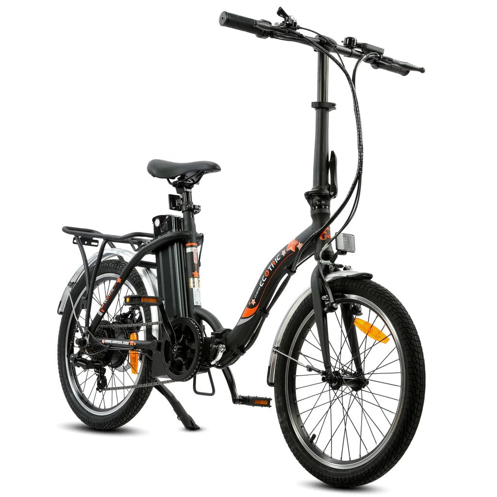 eco fold klapprad Step-Thru&Folding Electric Bike Ecotric Starfish w/UL Certified -Matt Black