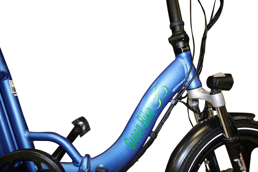 2022 Green Bike USA GB 500 LOW STEP 48V Folding Mag Wheels Electric Bike - Upzy.com