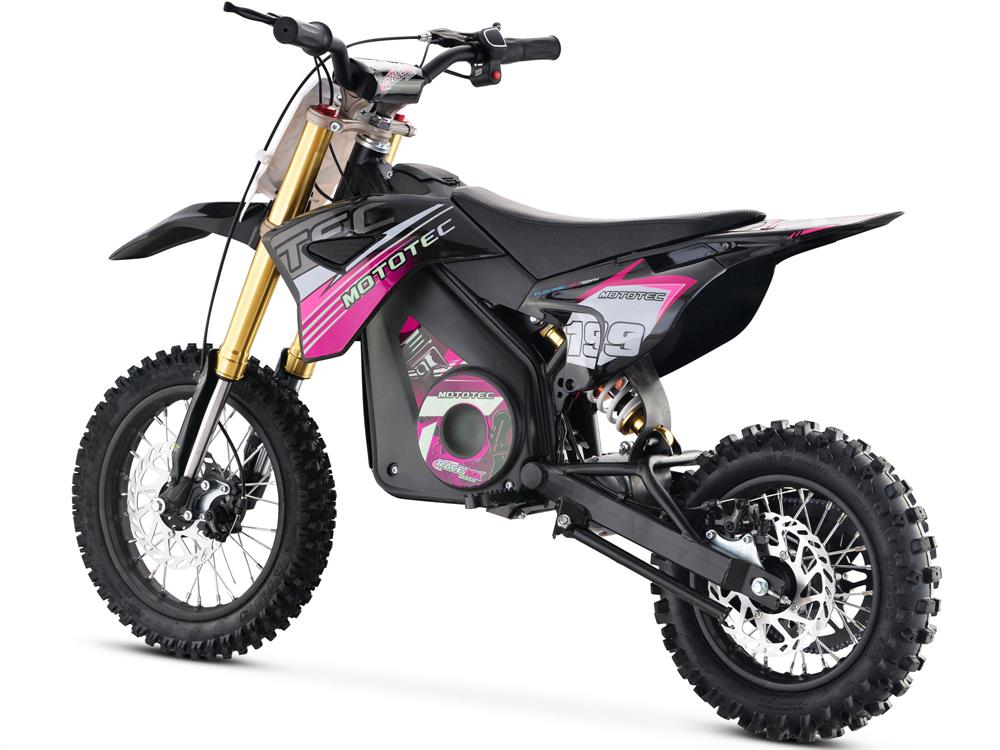 2022 MotoTec 1000W 36V Lithium Pro Kids Suspension Electric Dirt Bike - Upzy.com