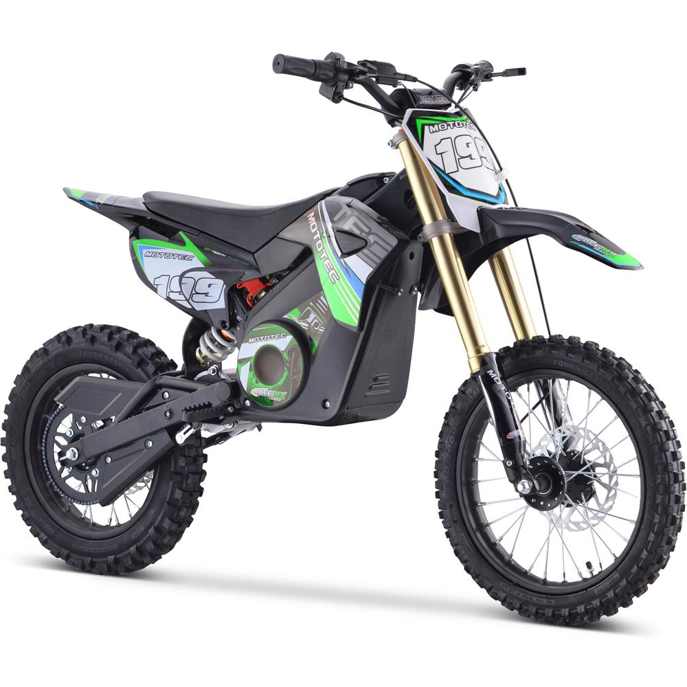 2022 MotoTec 1600W 48V Suspension Lithium Electric Dirt Bike - Upzy.com