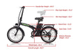 2022 Nakto Fashion Folding 36V 10Ah 20" Lithium Electric Bike - Upzy.com
