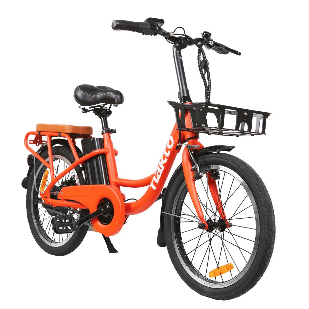 nakto 26 250w cargo electric bicycle Nakto Pony Electric Bike Orange