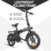2022 Nakto Skylark 36V 16" Lithium Folding Electric Bike, Carbon Steel Frame - Upzy.com
