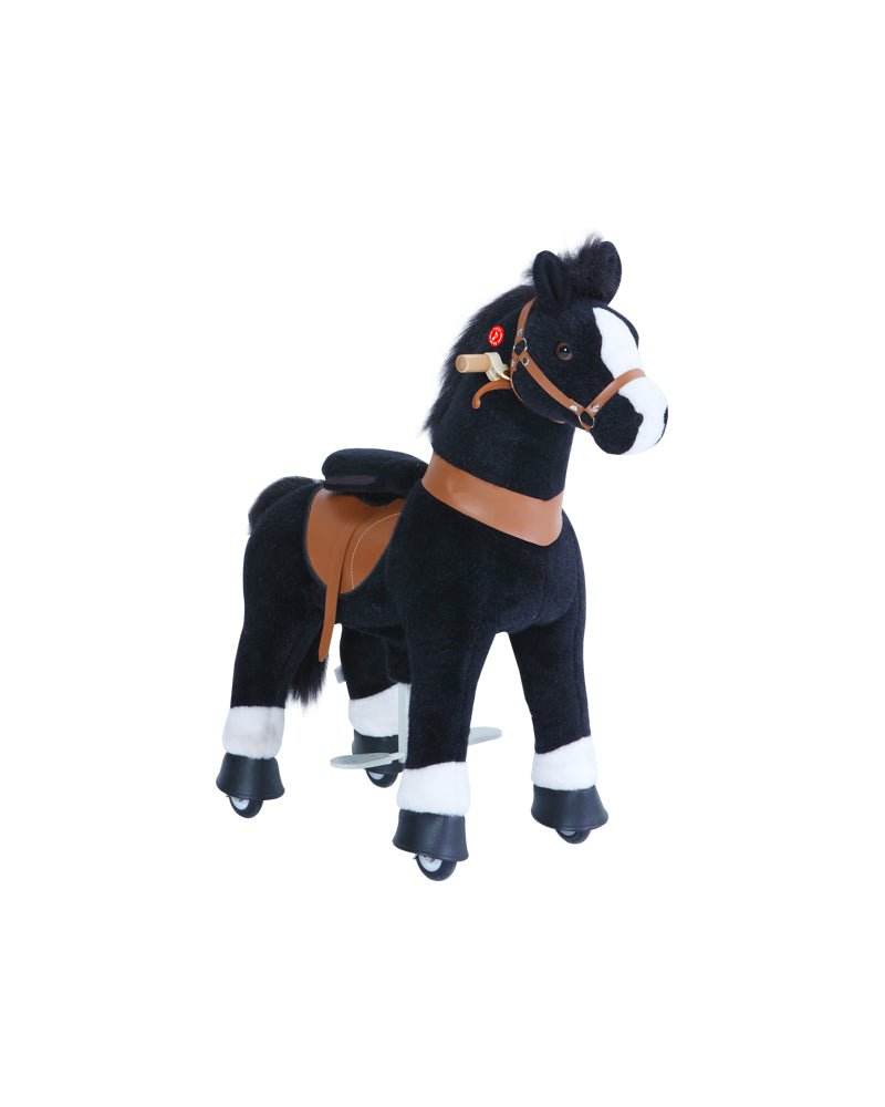 2022 Pony Cycle Ux-Series BLACK HORSE Ride-On Kids Toy WHITE HOOF - Upzy.com