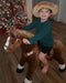 2022 Pony Cycle Ux-Series BROWN HORSE Ride-On Kids Toy, WHITE HOOF, Vroom Rider - Upzy.com