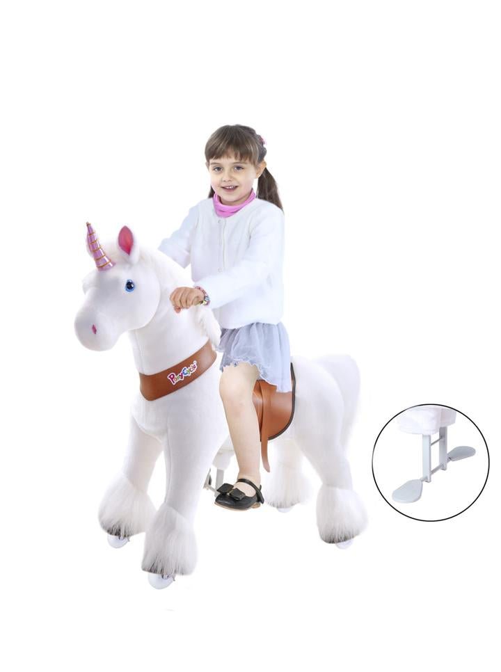 2022 Pony Cycle Ux-Series UNICORN WHITE HOOF Ride-On Kids Riding Toy Horse - Upzy.com