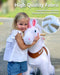 2022 Pony Cycle Ux-Series UNICORN WHITE HOOF Ride-On Kids Riding Toy Horse - Upzy.com