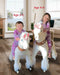 2022 Pony Cycle Ux-Series UNICORN WHITE HOOF Ride-On Kids Riding Toy Horse - Upzy.com