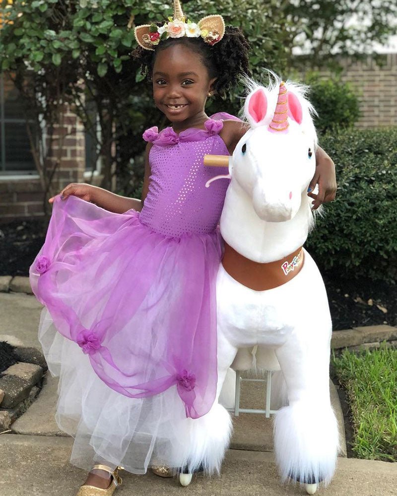 2022 Pony Cycle Ux-Series UNICORN WHITE HOOF Ride-On Kids Riding Toy Horse - Upzy.com