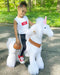 2022 Pony Cycle Ux-Series UNICORN WHITE HOOF Ride-On Kids Riding Toy Horse - Upzy.com