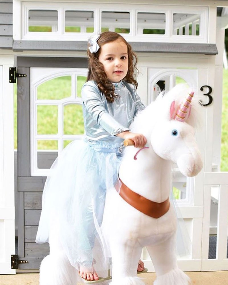 2022 Pony Cycle Ux-Series UNICORN WHITE HOOF Ride-On Kids Riding Toy Horse - Upzy.com