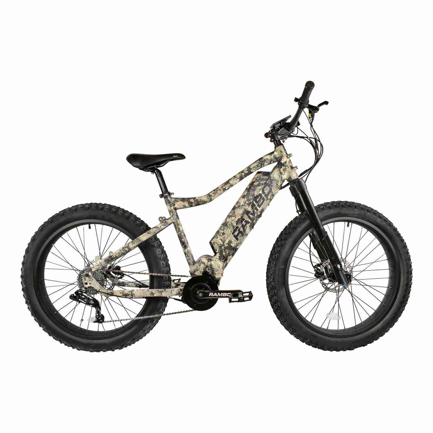 2022 Rambo NOMAD FULL FRAME 750 Mid Drive Fat Tire Electric Bike - Upzy.com