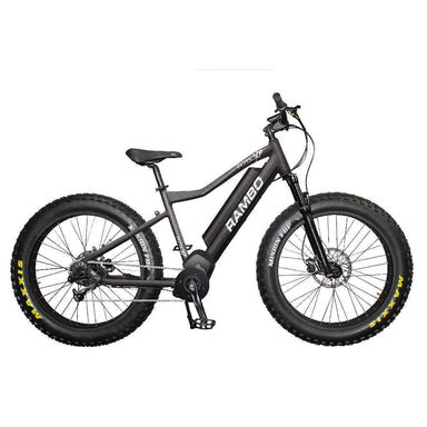 2022 Rambo R750XPS Xtreme Performance Mid Drive Fat Tire Electric Bike, Carbon - Upzy.com