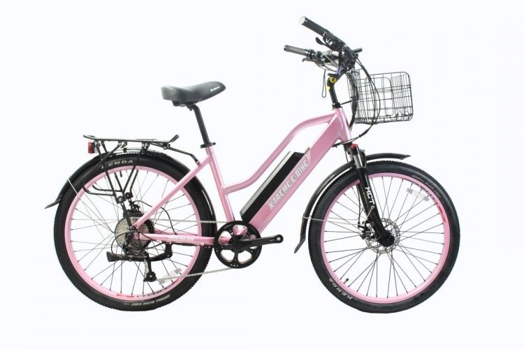 2025 X-Treme Catalina 48V 500W Step-Through Electric Beach Cruiser Bike