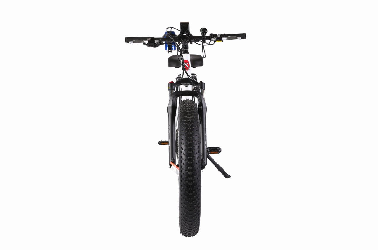 x treme electric bicycle X-Treme Rocky Road 48V 700W Suspension Fat Tire Electric Bike Metallic White / 17Ah