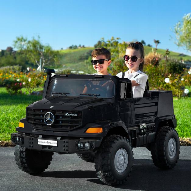 Mini Moto Toys Mercedes Benz Truck Zetros 2 Seats Electric Ride-On Car