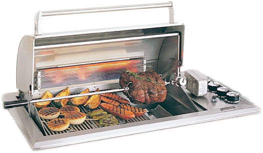 Fire Magic Regal I Countertop BBQ Built-In Stainless Steel Grill With Rotisserie