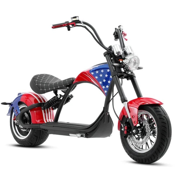 LinksEride M1P Citycoco 2000W 60V 30Ah Full Suspension Fat Tire Lithium Electric Scooter
