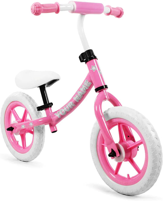 ISD Kids' Balance Bike, Quick Release Seat, Hi-Ten Steel Frame