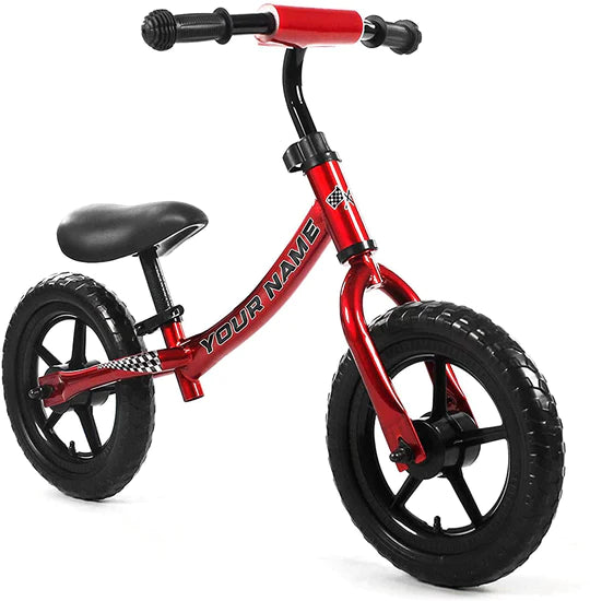 ISD Kids' Balance Bike, Quick Release Seat, Hi-Ten Steel Frame