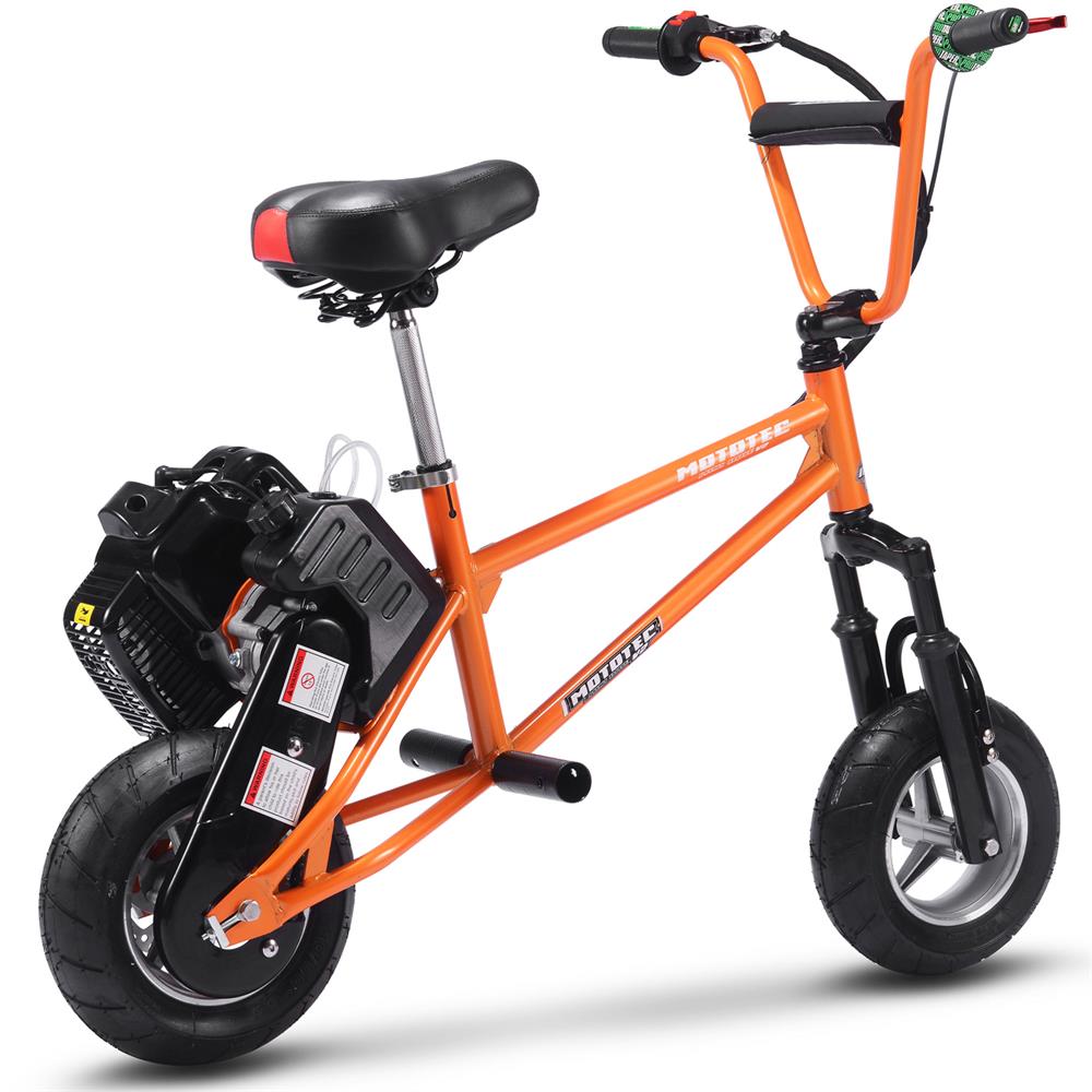 MotoTec 49cc 2-Stroke V2 Kids EPA Approved Gas Mini Bike Scooter