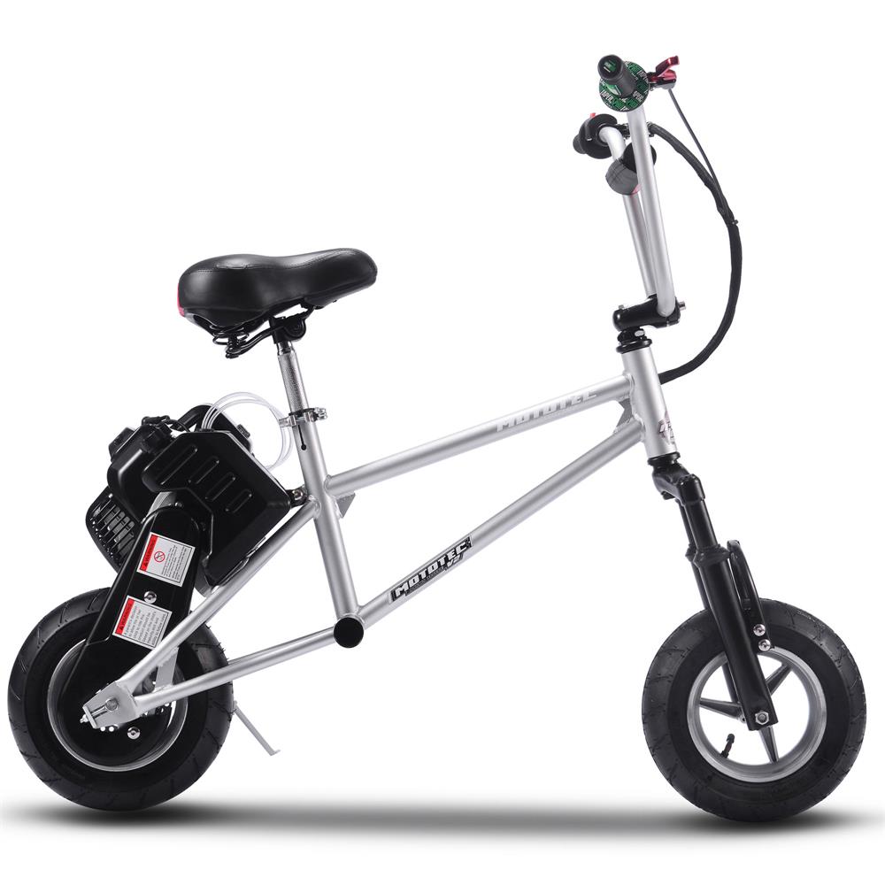 MotoTec 49cc 2-Stroke V2 Kids EPA Approved Gas Mini Bike Scooter