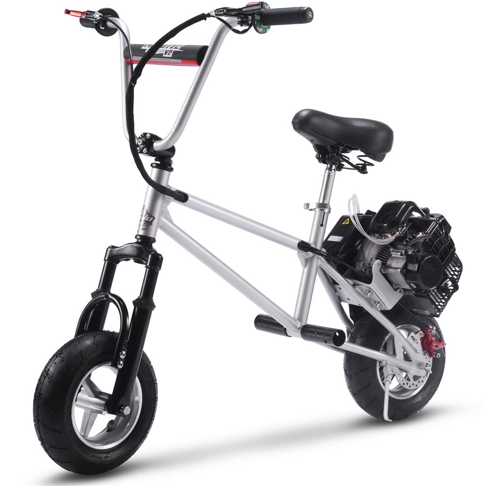 MotoTec 49cc 2-Stroke V2 Kids EPA Approved Gas Mini Bike Scooter
