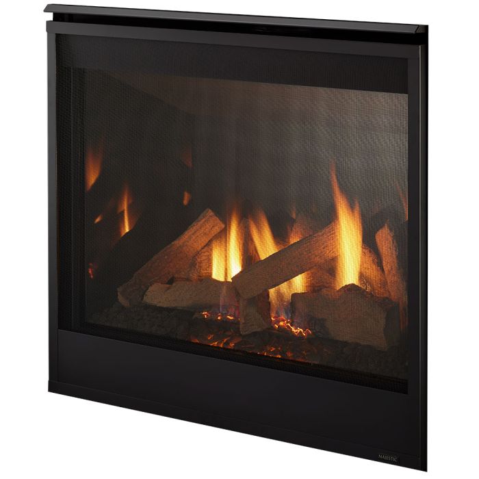 Majestic QUARTZPLA36 PLATINUM 36" Direct Vent Gas Fireplace, Intellifire Ignition