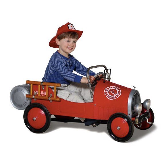 Morgan Cycle RETRO STYLE FIRE ENGINE PUMPER Kids Pedal Ride-On Car, 21121