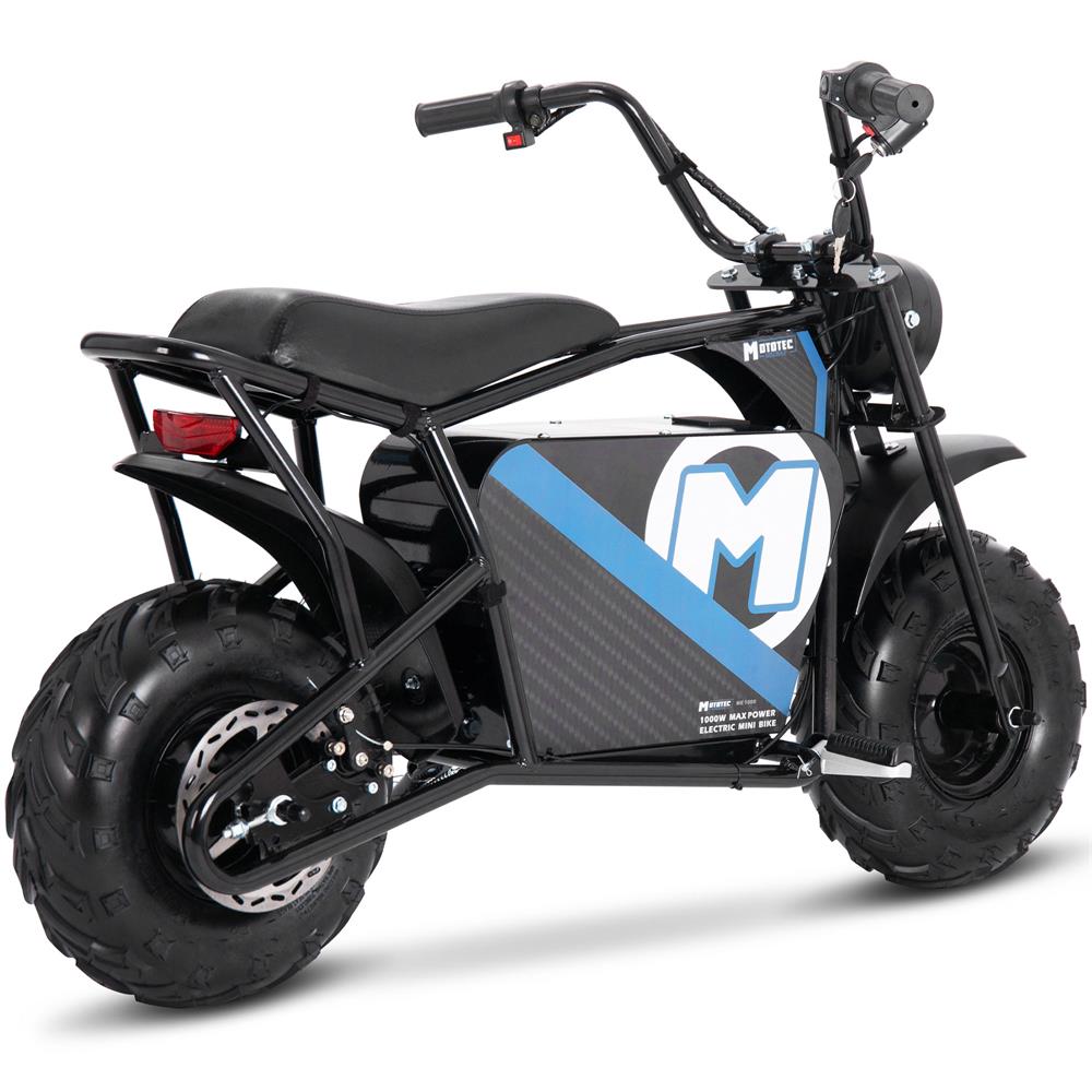 MotoTec 1000W 48V 12Ah Electric Powered Mini Bike Twist Throttle