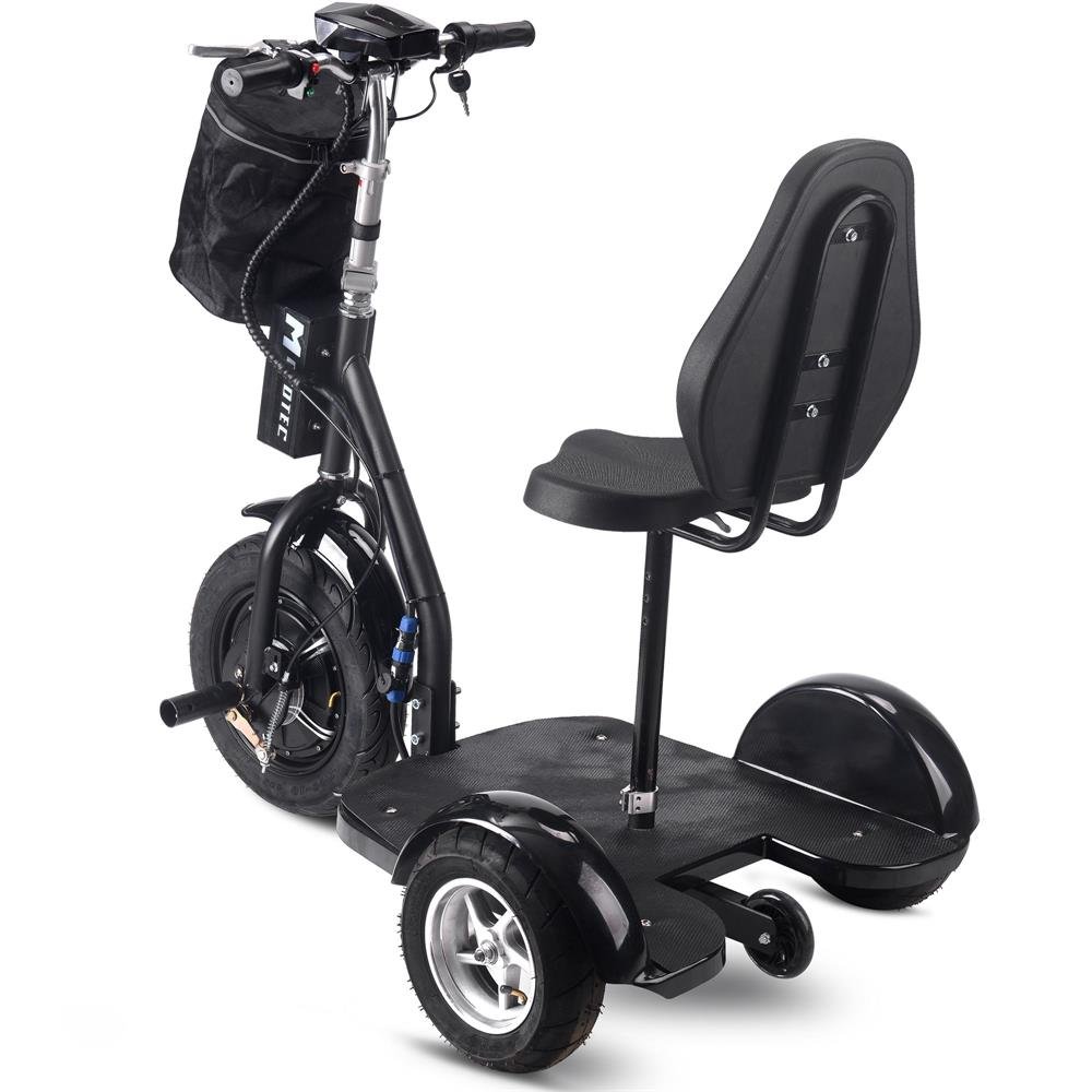 MotoTec 1000W 48V Lithium Folding Personal Transporter Electric Trike