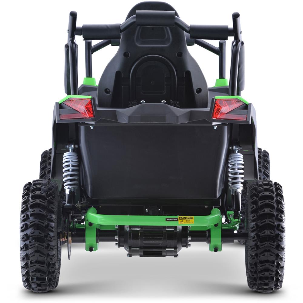 MotoTec RAIDER 1200W 48V Full Suspension Kids' Electric Utility Vehicle UTV