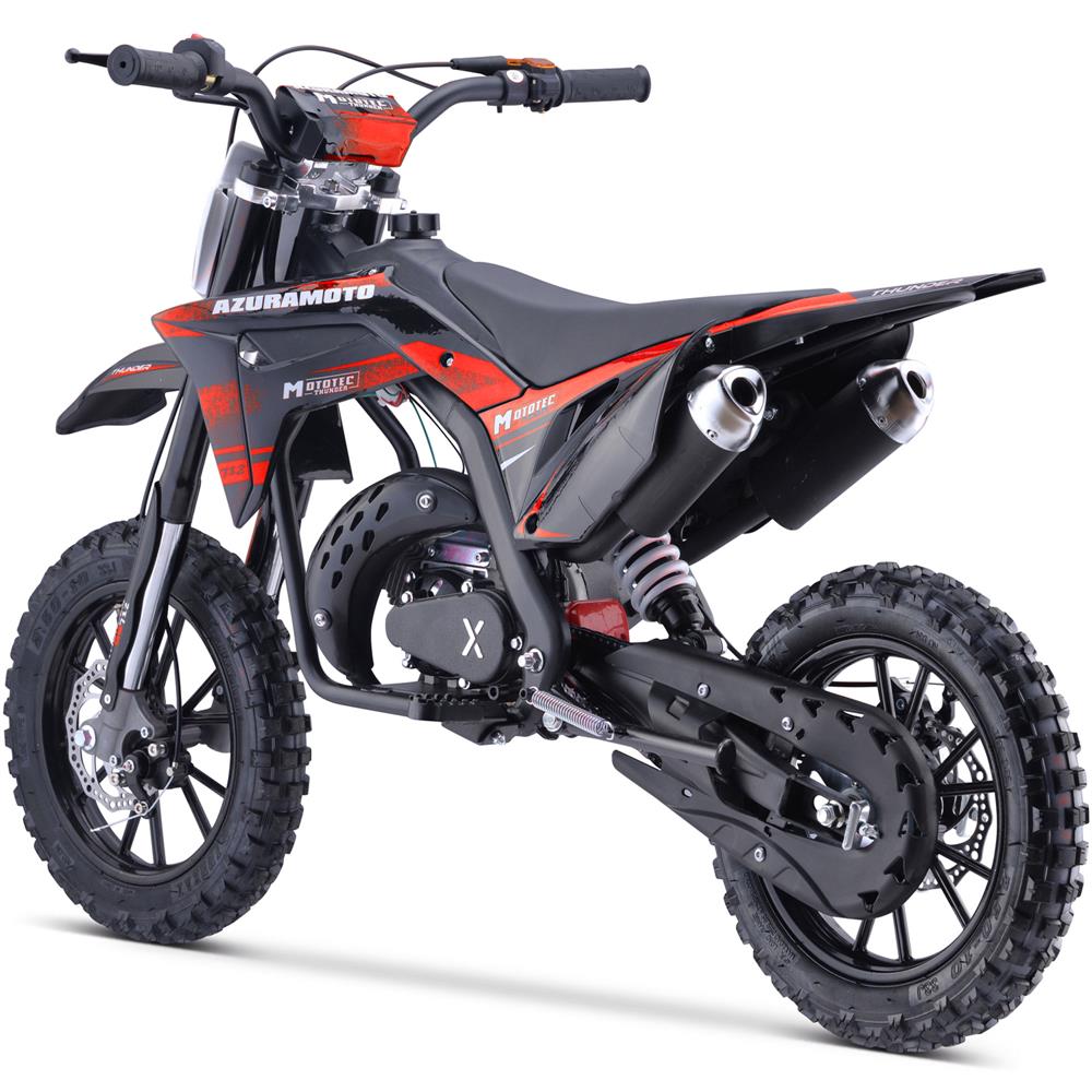 MotoTec THUNDER 50cc 2-Stroke Suspension Kids' Gas Dirt Bike