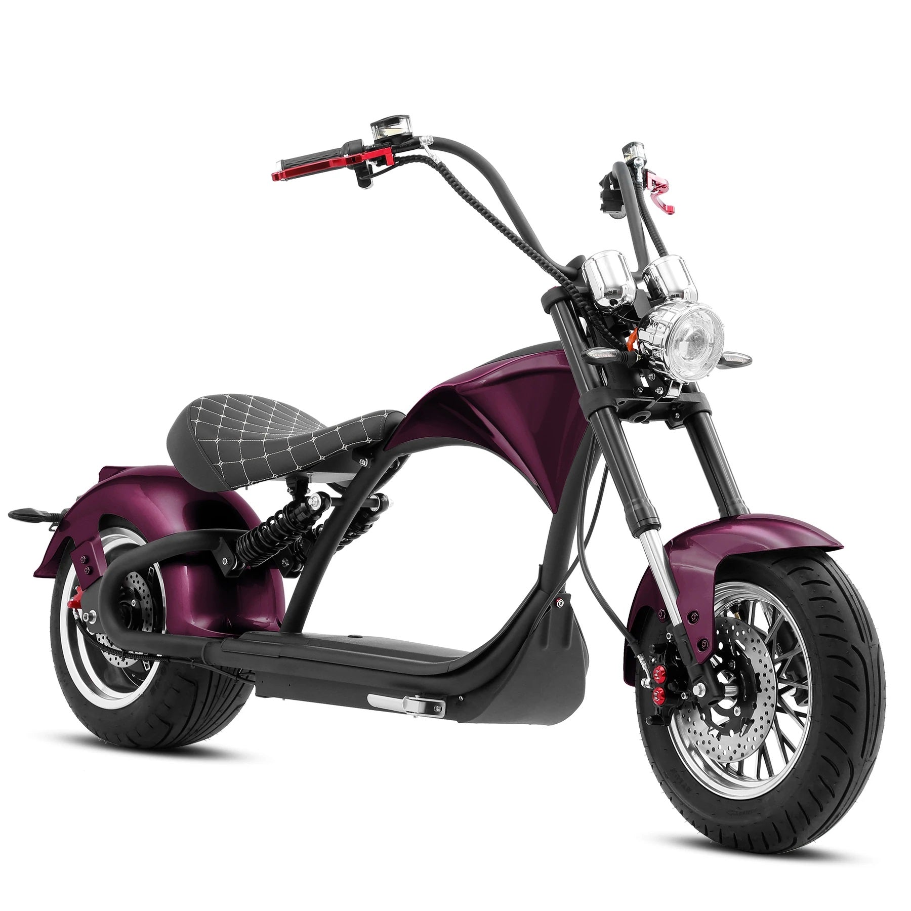 LinksEride M1P Citycoco 2000W 60V 30Ah Full Suspension Fat Tire Lithium Electric Scooter