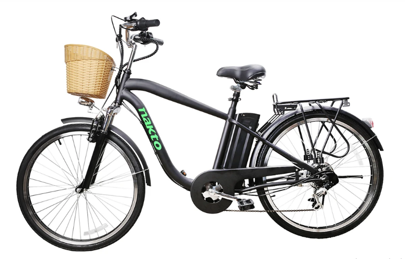 2024 Nakto CAMEL 350W MEN'S 26" 36V 10Ah City Commuter 6 Speed Electric Bike