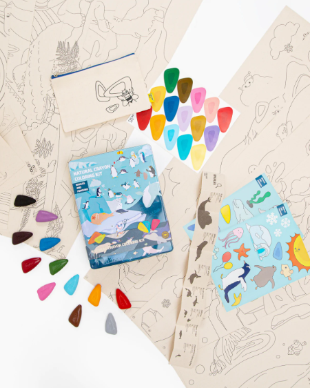 Vici COLOR JEU Coloring Kit Whales and Penguins PARTY SET
