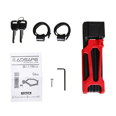Adsafe Durable Foldable Bicycle Lock for Electric Bikes - Upzy.com